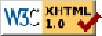 XHTML 1.0 Transitional ist valide